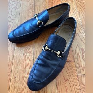 GUCCI JORDAAN LEATHER LOAFER